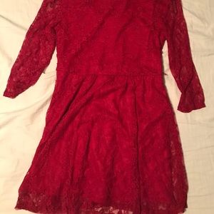 Xl red lace dress